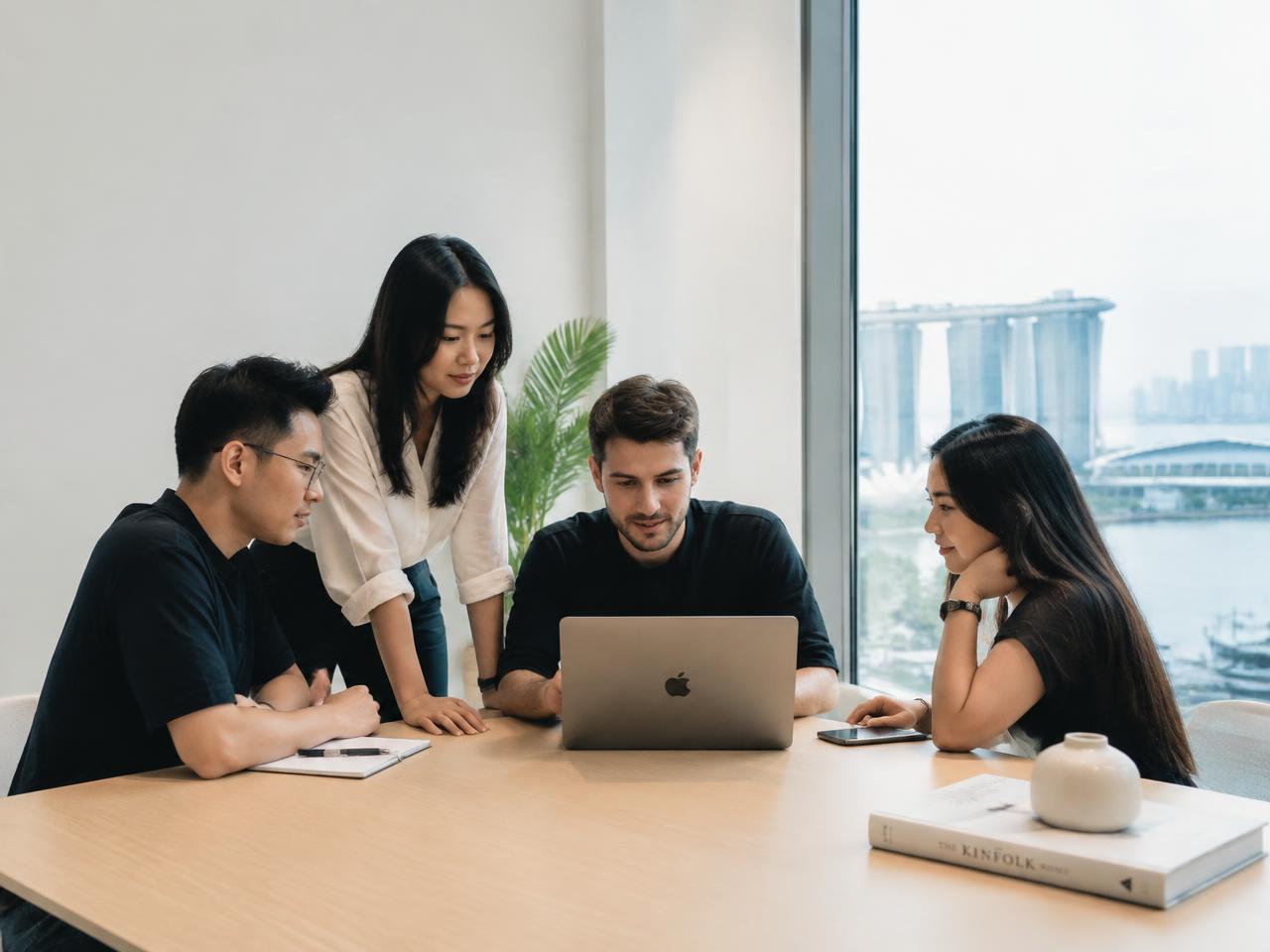 The AArna team at work in Singapore